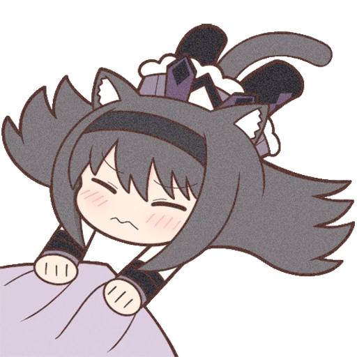 Sticker Homura Akemi Neko |