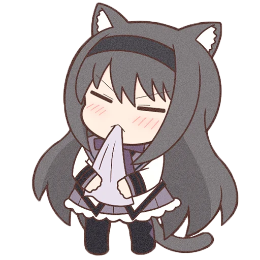 Sticker Homura Akemi Neko |