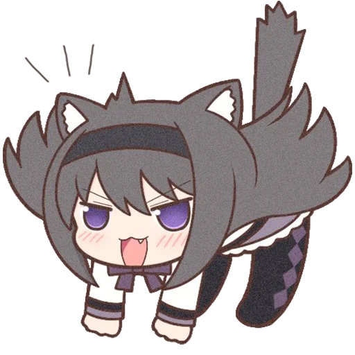 Sticker Homura Akemi Neko |