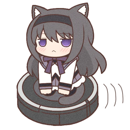 Sticker Homura Akemi Neko |