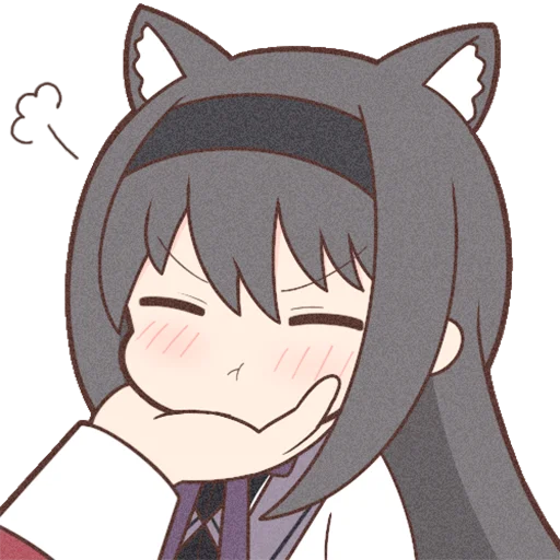 Sticker Homura Akemi Neko |