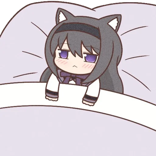 Sticker Homura Akemi Neko |