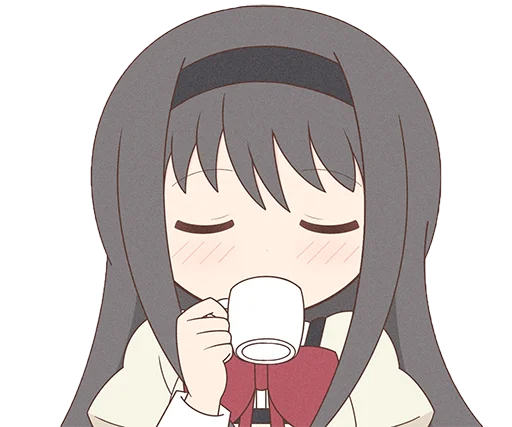 Sticker from the "Homura Akemi Neko |" sticker pack