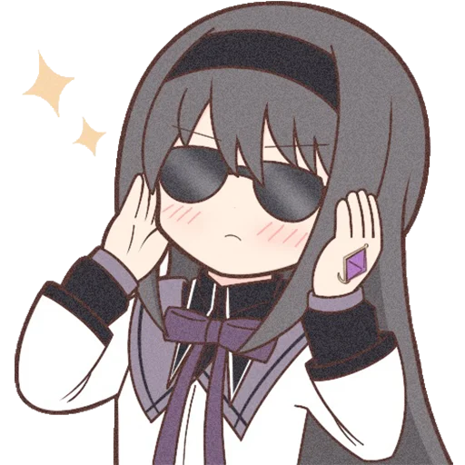 Sticker from the "Homura Akemi Neko |" sticker pack