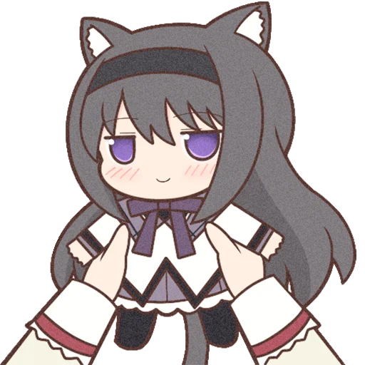 Sticker Homura Akemi Neko |