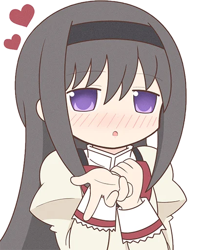 Sticker from the "Homura Akemi Neko |" sticker pack