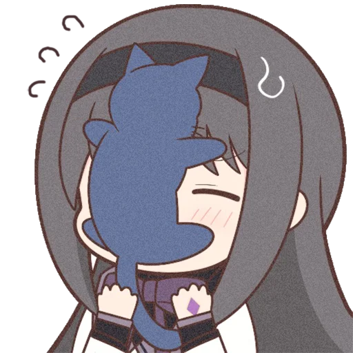 Sticker Homura Akemi Neko |