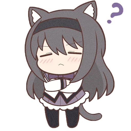 Sticker Homura Akemi Neko |