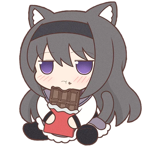 Sticker Homura Akemi Neko |