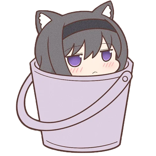 Sticker Homura Akemi Neko |