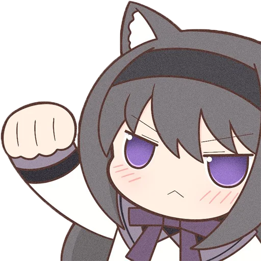 Sticker Homura Akemi Neko |