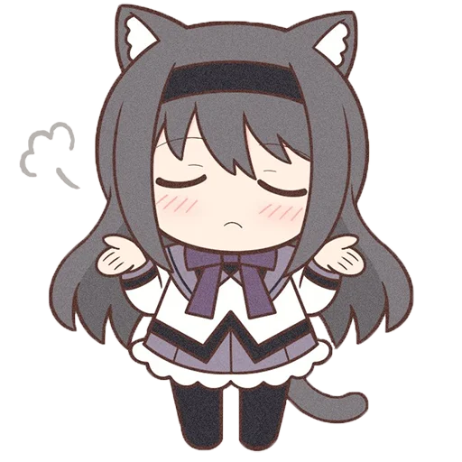 Sticker Homura Akemi Neko |