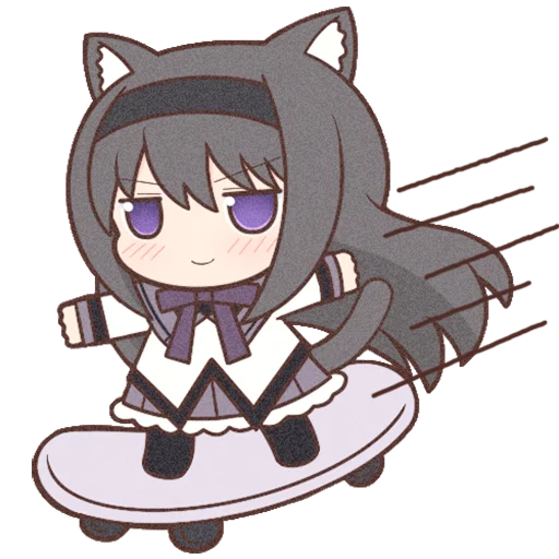 Sticker Homura Akemi Neko |