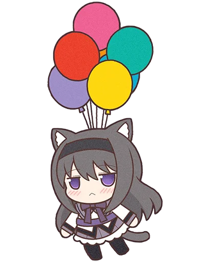 Sticker Homura Akemi Neko |