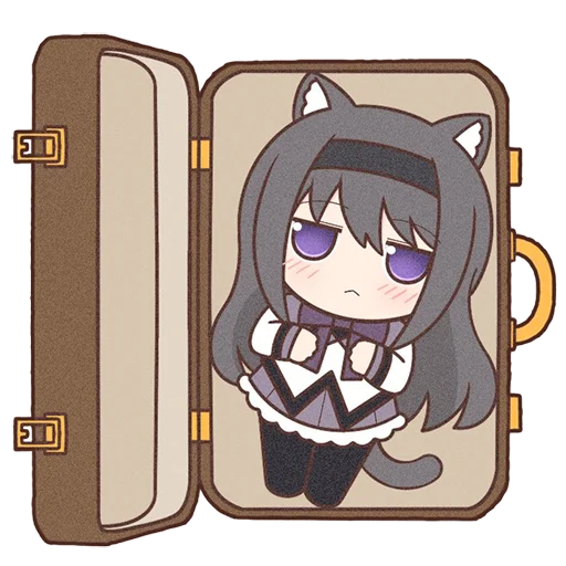 Sticker Homura Akemi Neko |