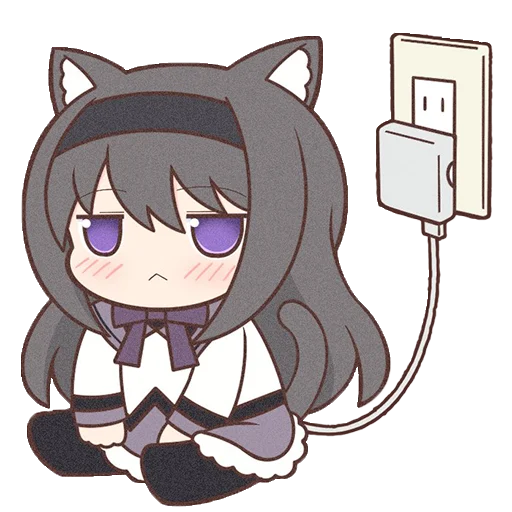 Sticker Homura Akemi Neko |