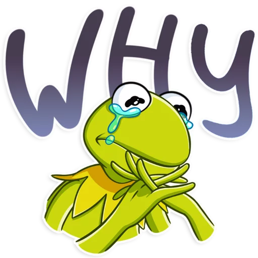 Sticker from the "Kermit the Frog" sticker pack