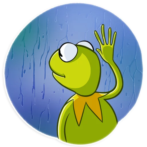 Sticker from the "Kermit the Frog" sticker pack