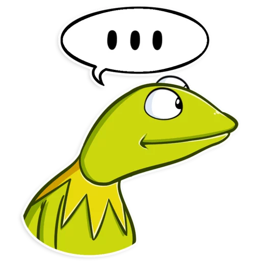 Sticker from the "Kermit the Frog" sticker pack