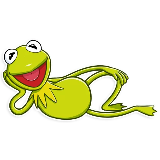 Sticker from the "Kermit the Frog" sticker pack