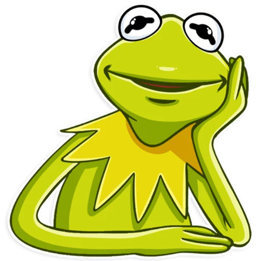 Sticker from the "Kermit the Frog" sticker pack