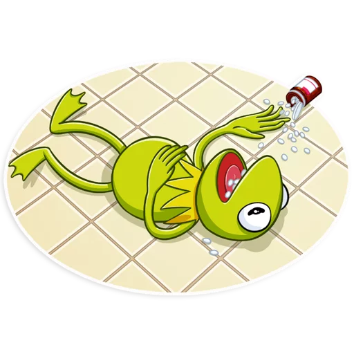 Sticker from the "Kermit the Frog" sticker pack