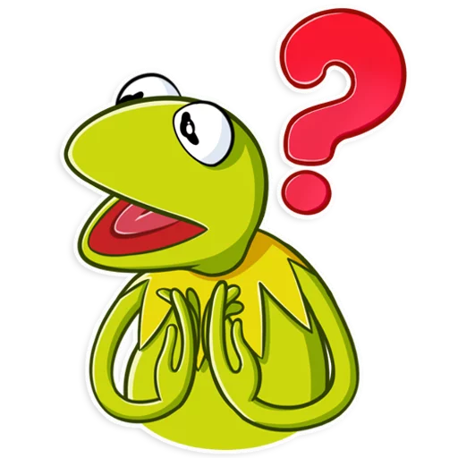 Sticker from the "Kermit the Frog" sticker pack