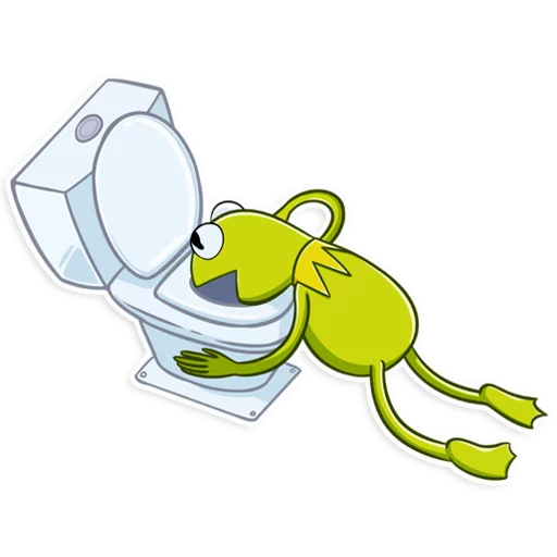 Sticker from the "Kermit the Frog" sticker pack