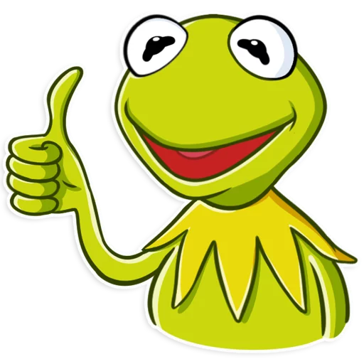 Sticker from the "Kermit the Frog" sticker pack