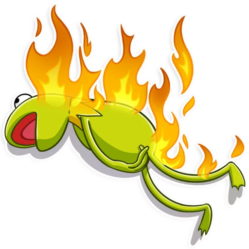 Sticker from the "Kermit the Frog" sticker pack