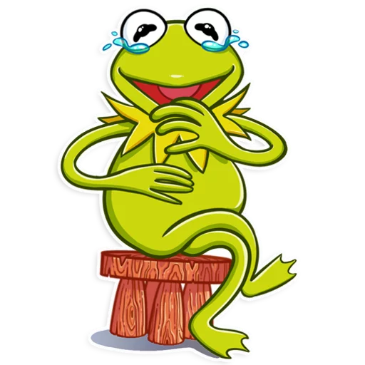 Sticker from the "Kermit the Frog" sticker pack