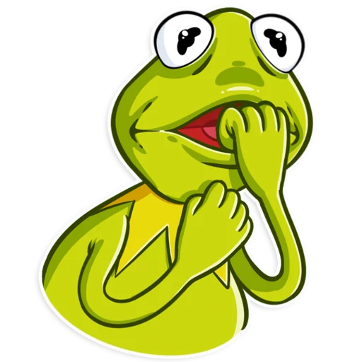 Sticker from the "Kermit the Frog" sticker pack