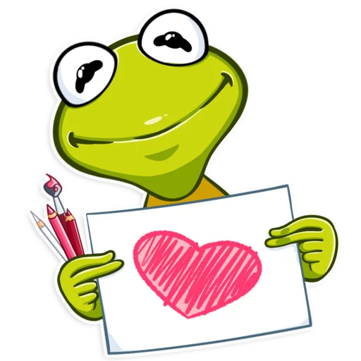 Sticker from the "Kermit the Frog" sticker pack