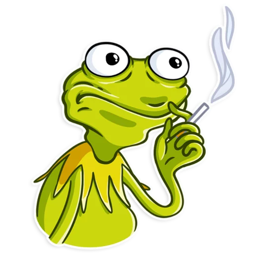 Sticker from the "Kermit the Frog" sticker pack