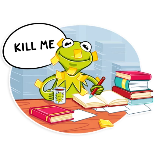 Sticker from the "Kermit the Frog" sticker pack