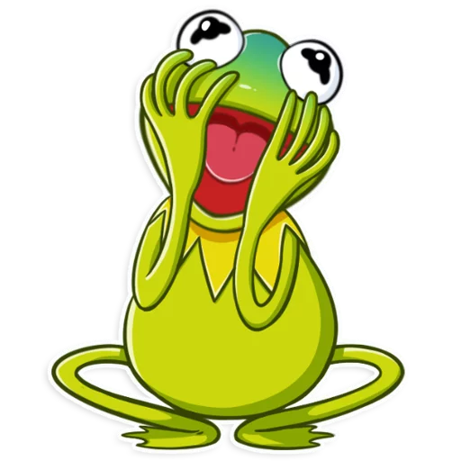 Sticker from the "Kermit the Frog" sticker pack