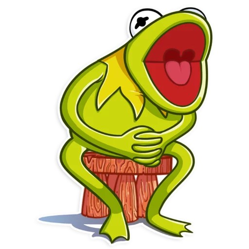 Sticker from the "Kermit the Frog" sticker pack