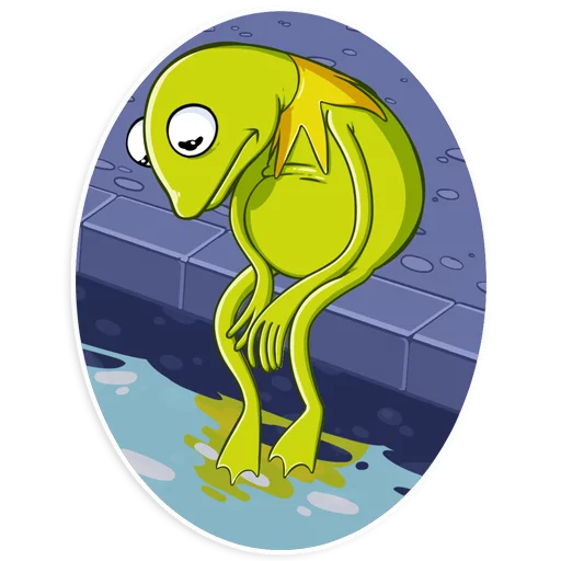 Sticker from the "Kermit the Frog" sticker pack