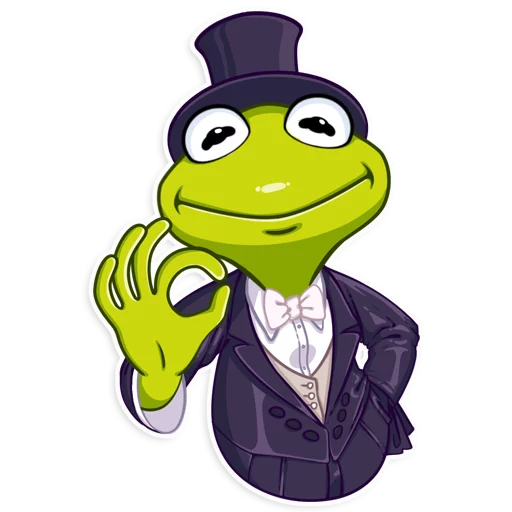 Sticker from the "Kermit the Frog" sticker pack