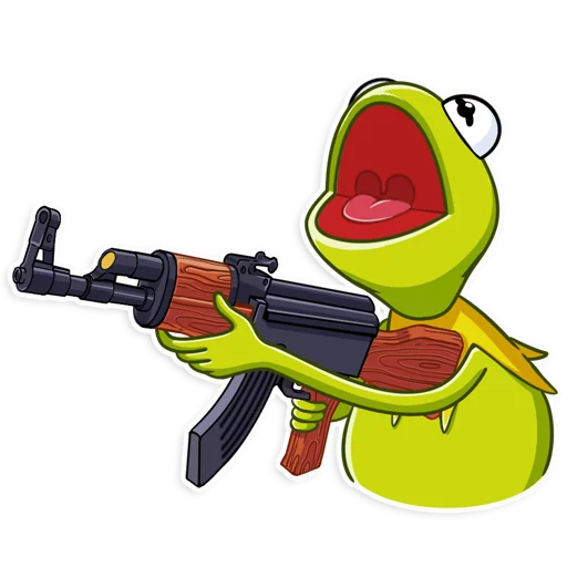 Sticker from the "Kermit the Frog" sticker pack