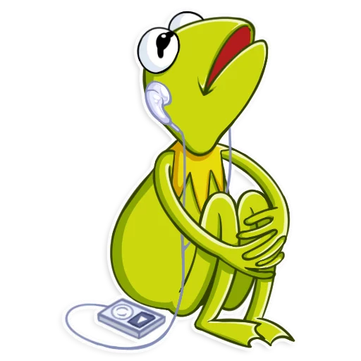 Sticker from the "Kermit the Frog" sticker pack