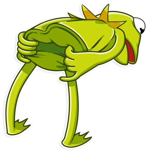 Sticker from the "Kermit the Frog" sticker pack