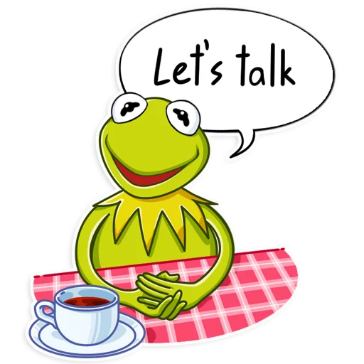 Sticker from the "Kermit the Frog" sticker pack