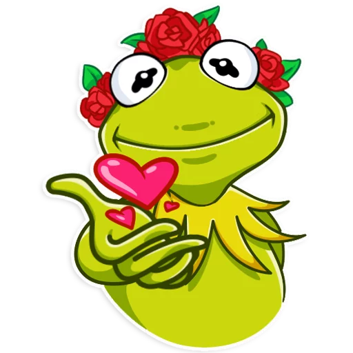 Sticker from the "Kermit the Frog" sticker pack