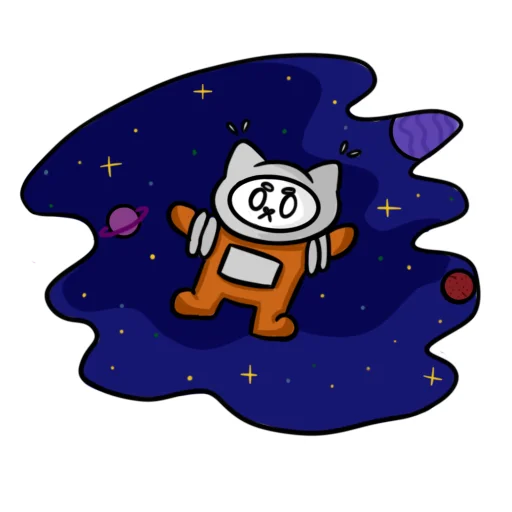 Sticker from the "Мяу-Мяу котик Инспурер" sticker pack