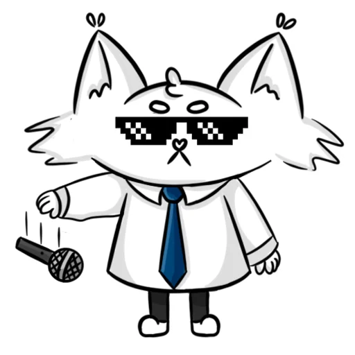 Sticker from the "Мяу-Мяу котик Инспурер" sticker pack