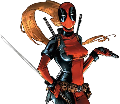 Sticker deadpoolftlady