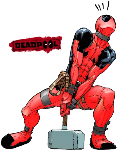 Sticker deadpoolftlady