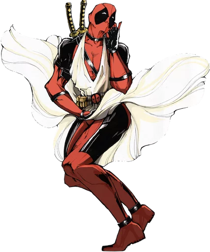 Sticker deadpoolftlady