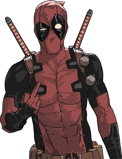 Sticker from the "deadpoolftlady" sticker pack